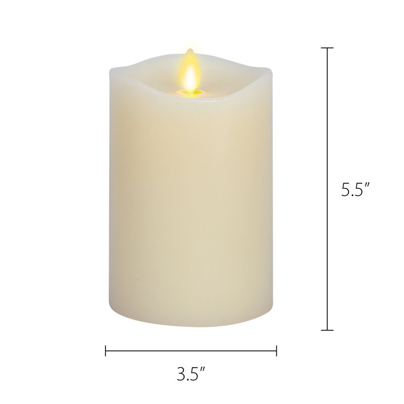 Matchless Candle Co Unscented Flameless Pillar Candle Wayfair